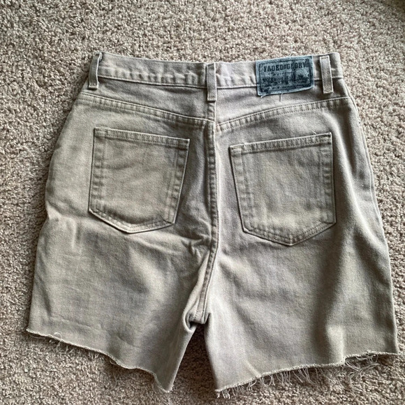 Vintage Pants - Brown Vintage Faded Glory Brown Tan Denim Shorts - size 12